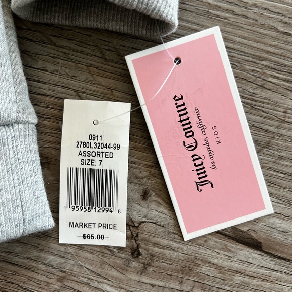 Little girls Juicy Couture Sweatshirt Size 7 - Picture 2 of 4